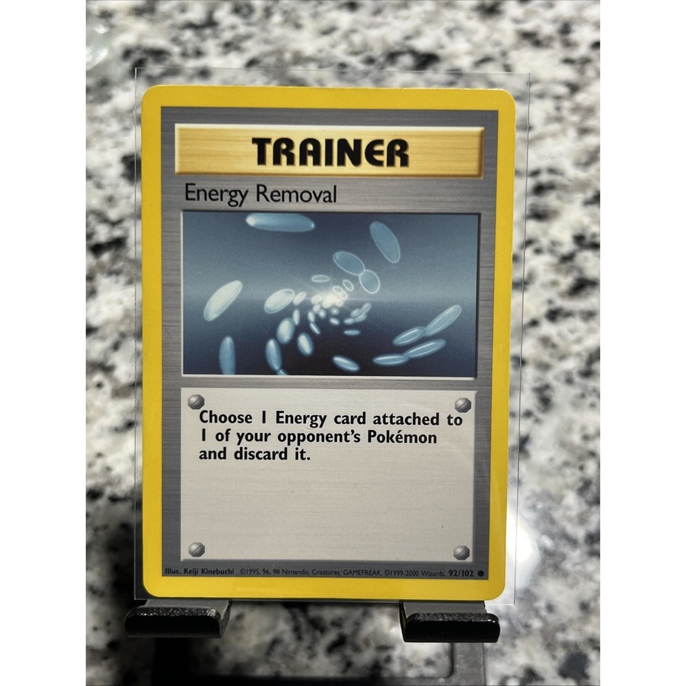 Energy Removal 92/102 Pokémon Base Set – Trainer – Lightly Played
